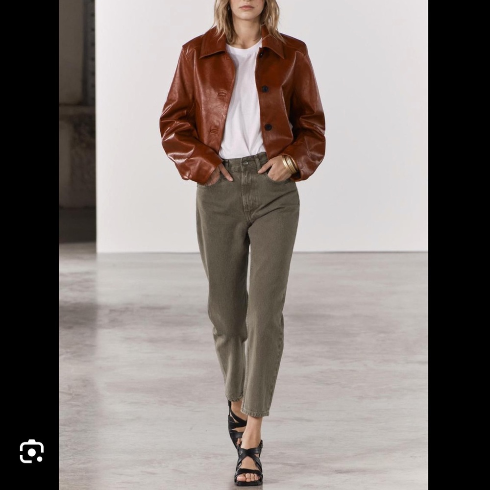 nwt Zara green jeans